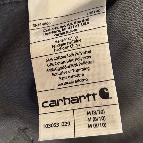 Carhartt Women Gray Utility Field Jacket Snap Zip Lightweight M 8/10 - Picture 3 of 10